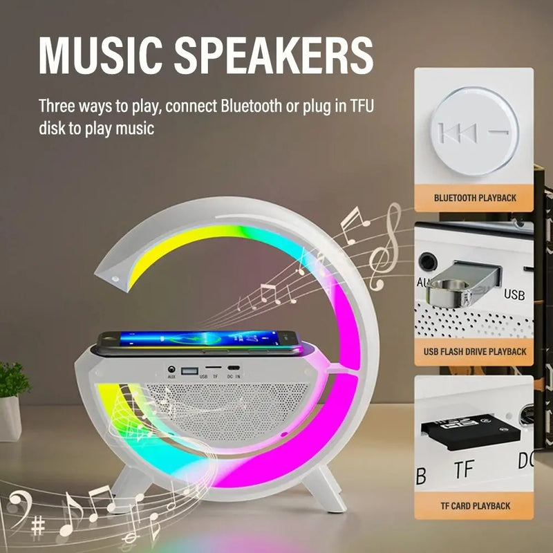 LED Wireless Charging Bluetooth Speaker – EzBz Buy