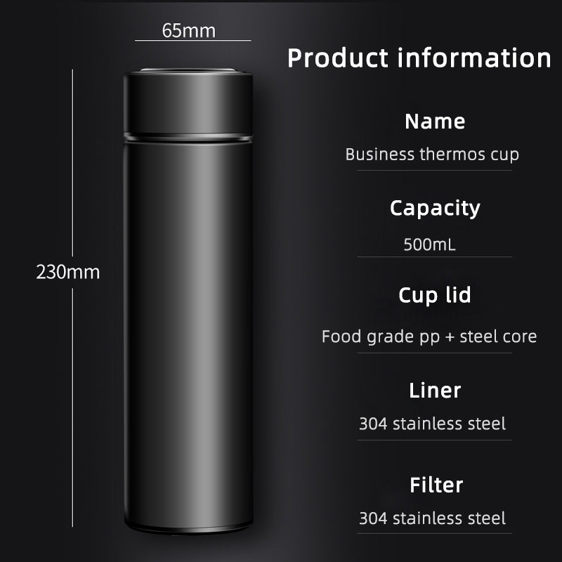 Water Bottle With Digital LED Temperature Display